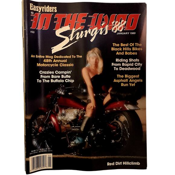 Vintage Easyriders, In The Wind #33, Vintage January 1989 - Picture 1 of 2
